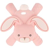 Itzy Ritzy Ritzy Teether for Molars, Silicone Baby Teething Toy (Bunny) | Reaches Back Molars with Flexible Hollow Tubes, Multiple Textures &amp; Soft Silicone Design for Teething Relief, 3 Months &amp; Up