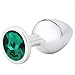 Akstore Medium Fetish Anal Plug Butt Personal Sex Massager(Green)