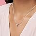 PANDORA Jewelry Ribbon Open Heart Necklace Cubic Zirconia Necklace in Sterling Silver, 17.7