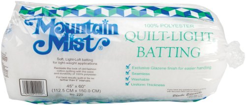 Mountain Mist Quilt-Light Polyester Batting, Crib/Craft 45-inch-by-60-inch