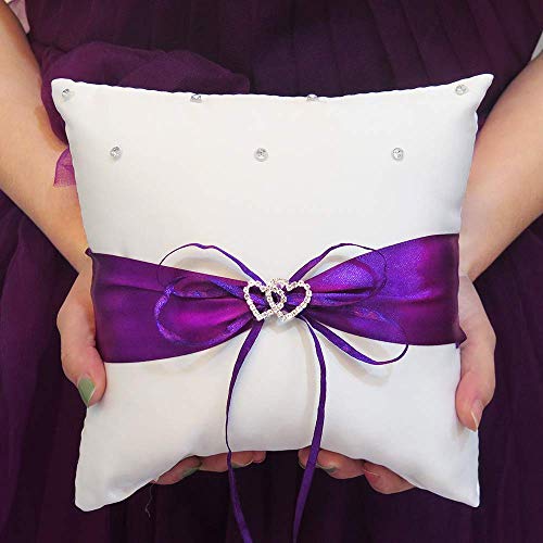 image for TRUE LOVE GIFT Ring Bearer Pillow and Wedding Flower Girl Basket Set L
