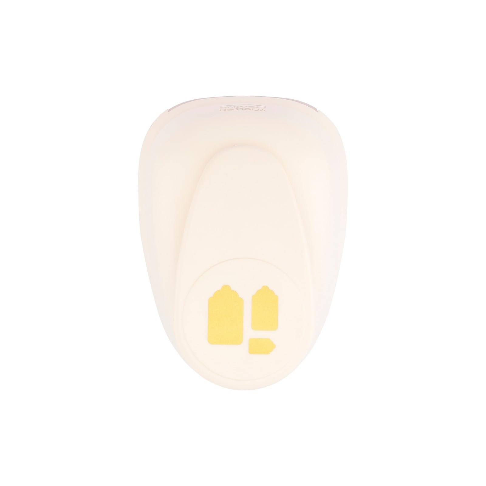 Vaessen Creative Craft Paper Punch - Label - 5,9 x 6 cm - Circle Cutter for Crafting and Card Making