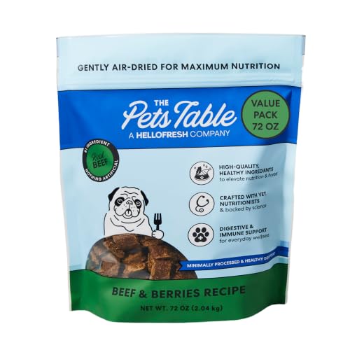 The Pets Table Air Dried Dog Food, Beef & Berries, 4.5 lb (72 Oz)