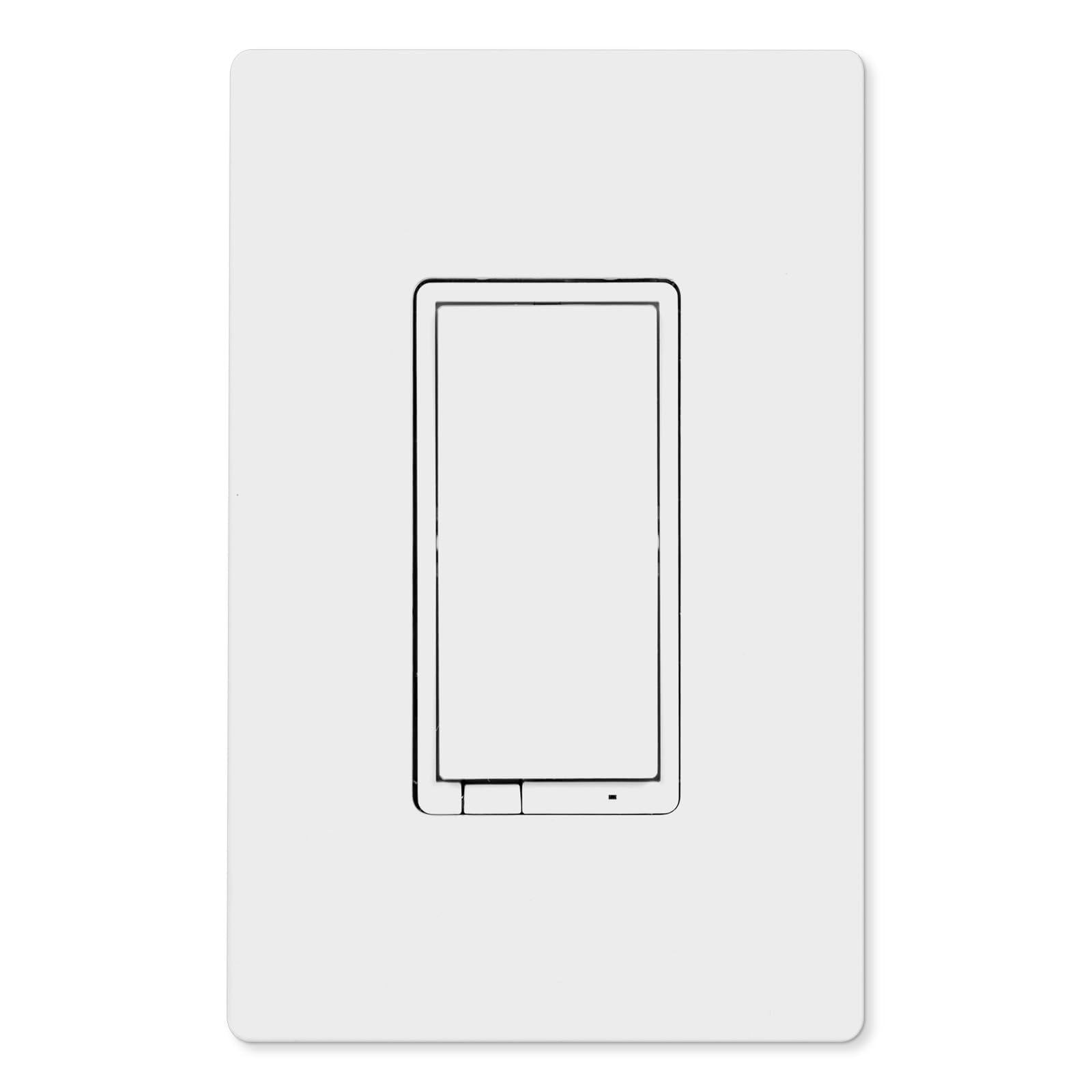 Photo 1 of Enbrighten Z-Wave Light Dimmer with QuickFit & SimpleWire, 3-Way Ready, Works with Alexa, Google Assistant, Z Wave Hub Required, Repeater/Range Extender, Smart Switch, White & Almond, 700Series, 58438