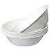 Set of 8 | Premium Quality White Plastic Cereal/Soup Bowls