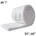 UniTherm Ceramic Fiber Insulation Blanket Roll, (6# Density, 2300&deg;F)(1"x24"x60") for Kilns, Ovens, Furnaces, Forges, Stoves and More!