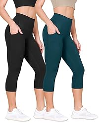 ODODOS ODLEX 2-Pack High Waist Workout Capris with