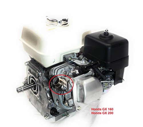 ARSPORT Honda GX 160 & 200, Duromax 7HP 3/4" SS Male Thread Pipe with Exhaust Flange.