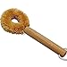 Natural Pot Brush Wooden Handle Pan Pot Spoon Cleaning Brush Cleaner