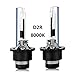 D2R 8000K HID Xenon Headlight Replacement Bulbs 35W High And Low Beam ZRSJ Car Headlights - Pack of 2 (8000k, D2R)