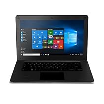 iRULU Windows 10 laptop Computer, 14.1 Inch HD Laptop PC, Intel Quad Core, 1.33GHz, 2GB RAM, 32GB ROM, Bluetooth, WiFi, Mini HDMI, WebCam, Built-in Microphone,Windows 10 - Black