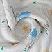 Boy and Girl 100% Cotton Swaddle Blanket, Cute Baby Bamboo Muslin Blankets for Large Size 47 x 47 inches (Summer Tale)