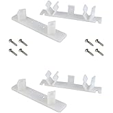 Tenn-Tex False Front Clips for Kitchen Cabinets or Sink Drawers for 4-1/4" Opening - Kit Includes 2 Male and 2 Female Connectors w/ 8 Screws & Installation Instructions