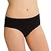 Cottonique Women's Latex-Free Waist Brief made from 100% Organic Cotton (2/pack | Black)