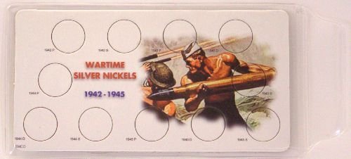 Wartime Silver Nickels Specialty Coin Holder and Vinyl Sleeve Set