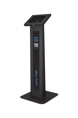 Tabkiosk Stand Classic, diebstahlgeschützte, sichere, freistehende Tablet-Halterung für Bodenmontage mit Gehäuse für iPad Air