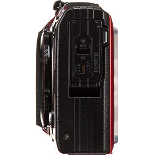 Olympus Tough TG6 Digital Camera (Red) with Deluxe Accessory Bundle Includes 32gb SD Card