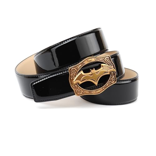 Anthoni Crown Lackledergürtel mit Unterführung 4be00l Cintura, Nero, 110 cm Donna