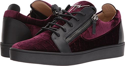 Giuseppe zanotti  men s brek low top velvet sneaker bor…