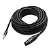 Cable Matters Long 3.5mm to XLR Cable - 25ft, Male to Female 1/8 to XLR Cable, XLRFemale to 3.5mm Cord for DSLR, DV Camcorder, Digital Voice Recorder or More, Black
