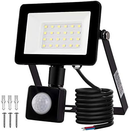 Led投光器 Ledフラッドライト 人体誘導 検知距離2 6メーター フラッドライトw 昼光色 6500k 1800lm Ip65 屋外センサー 投光器 防水照明 中庭 廊下 ガレージなどのために非常に適しています プラグなし Led投光器 Ledフラッドライト 人体誘導 検知距離2 6メーター フラッドライトw 昼光色 6500k 1800lm Ip65 屋外センサー 投光器 防水照明 中庭 廊下 ガレージなどのために非常に適しています プラグなし