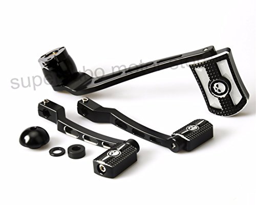 Black skull head Brake Arm Kit Shift Lever W/Shifter Pegs For Harley Touring FLT/FLHX/FLHT/FLHR/FLTR/FLHTCUTG 2014-2019 - Thumbnail 4