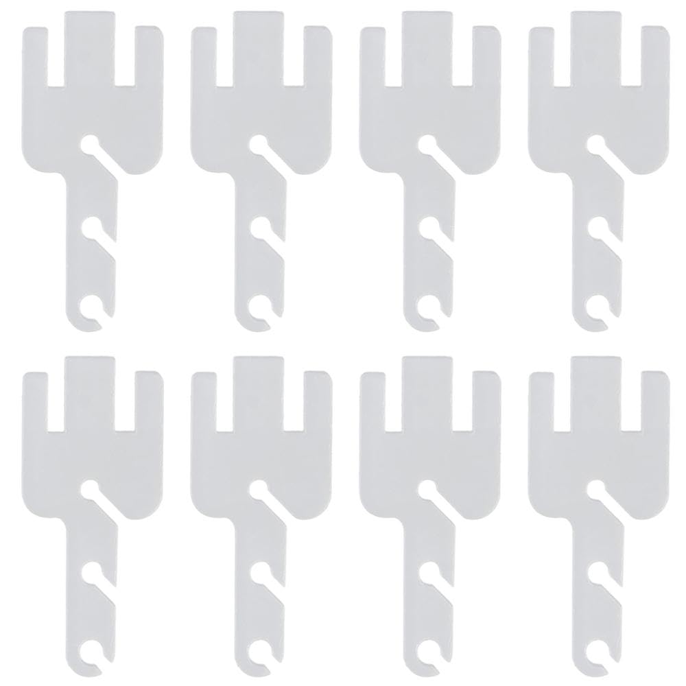 YYlingx 4Pairs/8Pcs Yarn Knitting Machine Tensioner Clear Acrylic Acid Tension Rods Accessories,Yarn Tensioner Adapters with for Addi/King/Express Knitting Tools