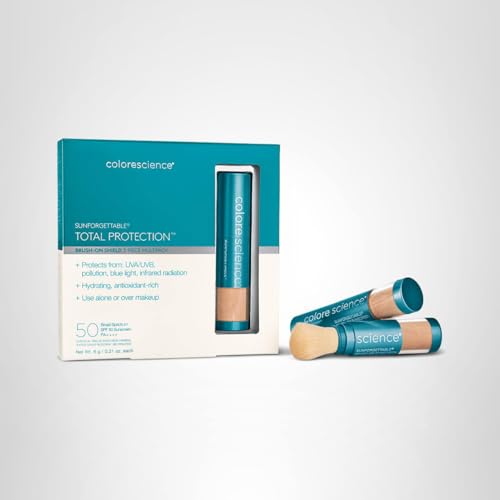 COLORESCIENCE SUNFORGETTABLE TOTAL PROTECTION BRUSH-ON SHIELD SPF 50 MULTIPACK – MEDIUM