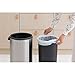Brabantia 115141 Touch Trash Can New, 8 gallon, White