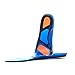 Gel Sports Orthotic Insoles for Shock Absorption, Heel Protection, Plantar Fasciitis Relief, Men and Women Shoes Insole (Blue,5-10,1 Pair)