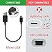 Geekria USB Headphones Short Charger Cable Compatible with Bose QC35II QC35 QC25, JBL T450BT 700BT, Sony WH-CH700N WH-H900N, USB to Micro-USB Replacement Power Charging Cord (1ft/30cm)
