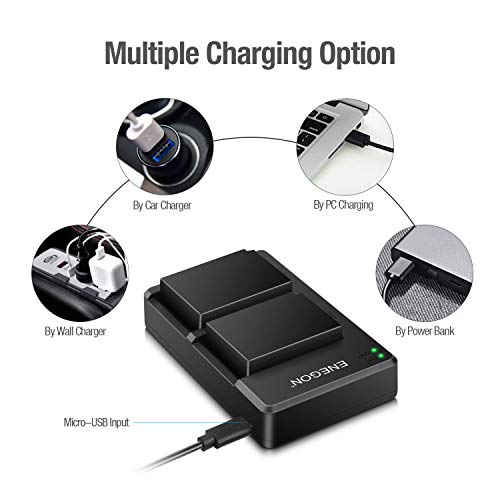 NP-W126S NP-W126 Batterie de Rechange (2 Paquets) et Chargeur Double USB pour Fujifilm NP-W126S NP-W126 et Fuji FinePix HS30EXR HS35EXR HS50EXR X-A1 X-E3 X-T3 XT-30 X-T100 et Plus de caméras - Image 5