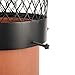 Draft King CBO8 Round Bolt On Black Galvanized Steel Single Flue Chimney Cap, 8