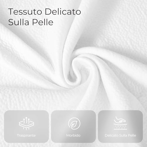 Sweetnight Mattress Topper with Memory Foam in Gel, 160 x 190 cm, 10 cm Thick, with Non-Slip Base, Support Foam Mattress Protector with Soft and Breathable Fabric, Removable and Washable