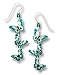 Sienna Sky Cascading 3D Aqua and Teal Butterfly Earrings 1787