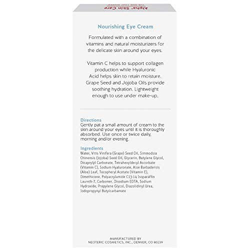 alpha skin care nourishing eye cream