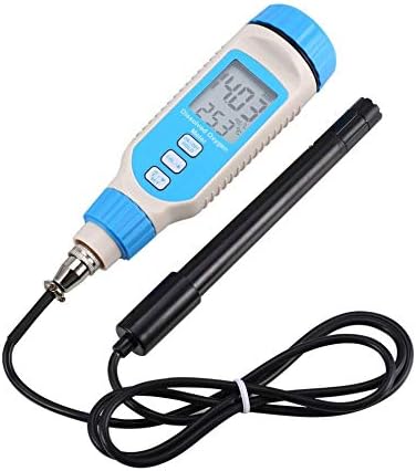 Digital Water Quality Tester Dissolved Oxygen Meter Portable Pen Type Ater Quality Tester Dissolved Oxygen Analyzer Handheld Temperature Sensor 0-20.00mg/L Digital Tester