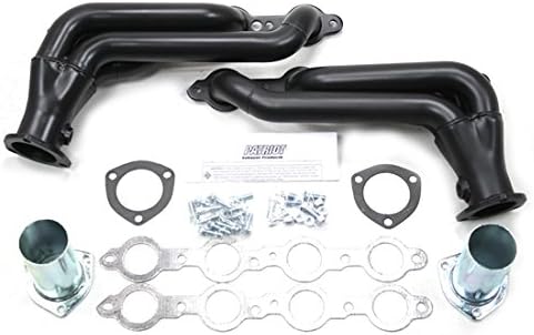 Patriot (H8086-B) 1-3/4" Black Coating Hi-Temperature Tight Tuck Rear Swept Style Exhaust Header for Street Rod Universal LS1/LS6 Engine