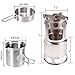 NULIPAM Camping Wood Stove Stainless Steel Stove Cookware Combo, Portable Backpacking Cooking Setthumb 3