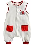 Vaenait Baby Kids Girls 1-7Y Micro-Fleece Blanket Sleepsack White Elephant