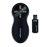 Kensington Wireless Presenter with Red Laser Pointer and 4GB Memory (K72441AM)