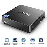 ACEPC T11 Mini PC,Intel Cherry Trail Fanless Mini Computer Windows 10,4GB DDR/64GB EMMC,Support 2.5 Inch SATA SSD,HDMI/VGA Output,Dual-Band WiFi,4K