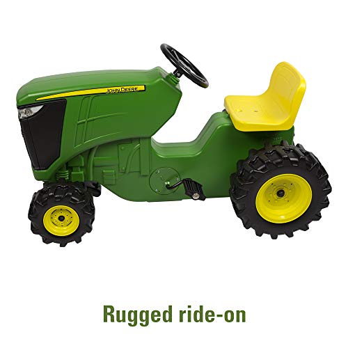 2 Deere+Plastic+Pedal+Tractor+Green