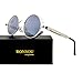 RONSOU Steampunk Style Round Vintage Polarized Sunglasses Retro Eyewear UV400 Protection Matel Frame Silver Frame Gray Lens