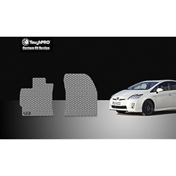 Amazon.com: ToughPRO Toyota Prius V Floor Mats - Two Front Mats - All Weather - Heavy Duty -Gray ...
