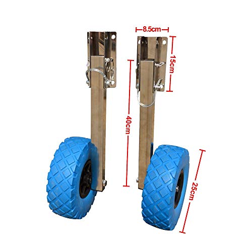 image for TBVECHI Inflatable Boat Boat Transom Launching Wheels for Inflatable A
