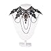 FASHEWELRY Choker Black Lace Necklace Gothic Tattoo Tassel Pendant Vintage Punk Style Wedding Accessories for Halloween and Christmas Parties Dress Up & Pretend Play