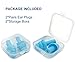 Ear Pugs for Sleeping, Noise Cancelling Sound Blocking Earplugs Reusable Noise Reduction for Musicians Concerts Silicone Blue