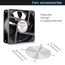 Wathai 2Pin 120mm x 38mm Brushless Cooling Case Fan