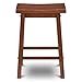 Civet Home Saddle Stool, 24, Walnut